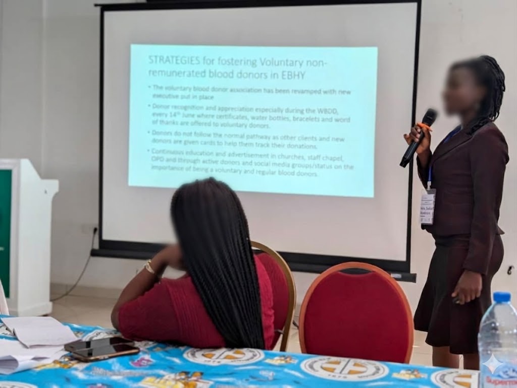 Presentation on strategies for voluntary non-remunerated blood donors